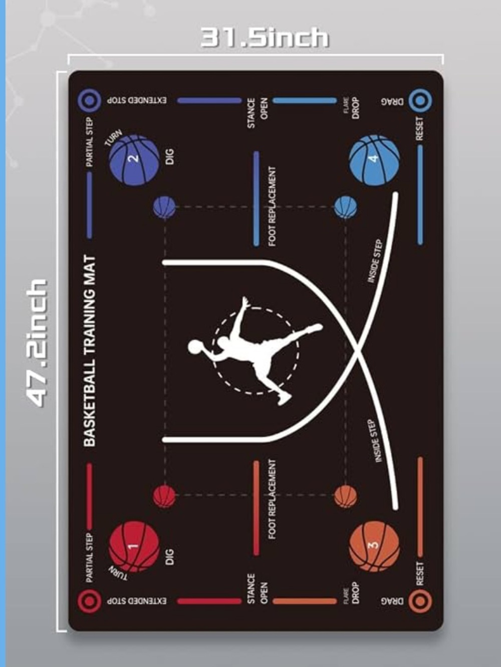 Portable Basketball Training Mat - Picture 2 of 3